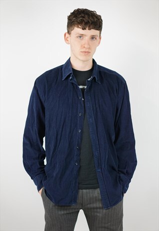 VINTAGE RICH NAVY CORD SHIRT