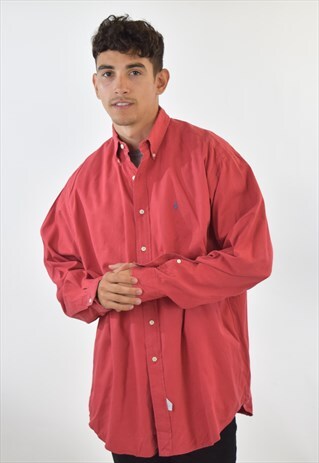VINTAGE 90S RED RALPH LAUREN SHIRT
