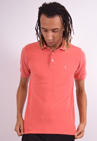 YVES SAINT LAURENT MENS VINTAGE POLO SHIRT SMALL PINK 90S