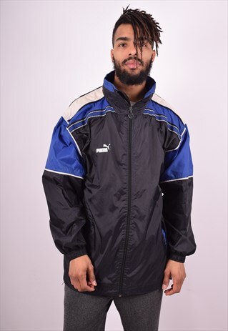 PUMA MENS VINTAGE RAIN JACKET MEDIUM MULTI 90'S
