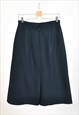 VINTAGE 80S MIDI SKIRT IN BLACK
