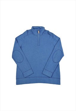 Vintage Tommy Hilfiger 1/4 Zip Sweatshirt Blue Medium