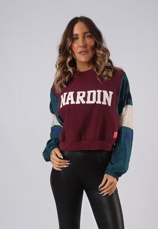 CROPPED SWEATSHIRT SHELL OVERSIZED TOP BICH UK 6 - 8 (HKEX)