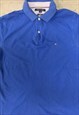 TOMMY HILFIGER POLO SHIRT SHORT SLEEVE TOP EMBROIDERED LOGO