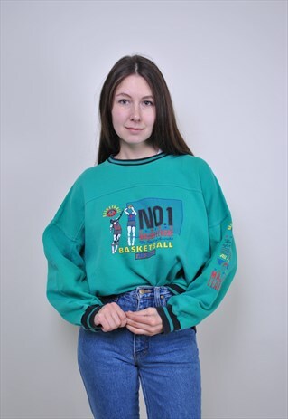 80S RETRO BASKETBALL SWEATSHIRT