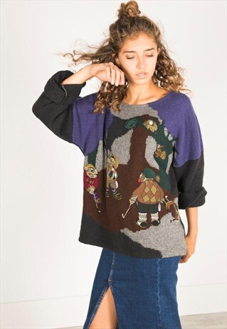 LAST UNIT SALE / VINTAGE 80S CASUAL KNIT JUMPER