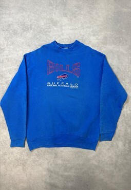 NFL Buffalo Bills Sweatshirt Embroidered Logo Sports Jumper 