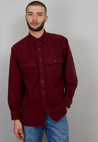 VINTAGE 90S MAROON SHIRT