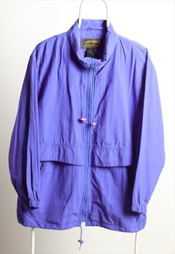 Eddie Bauer Vintage Windbreaker Shell Jacket Purple