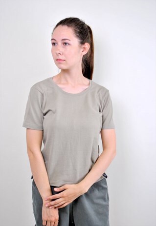 90S KHAKI GREEN MINIMALIST TSHIRT