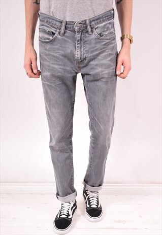 LEVI'S 511 MENS VINTAGE JEANS W34 L32 GREY 90S
