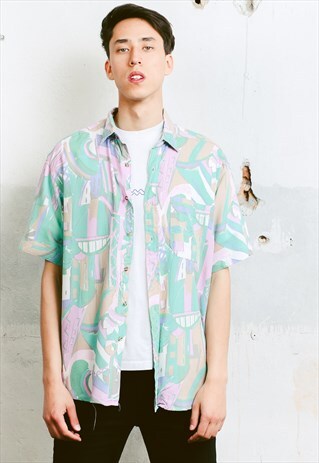 VINTAGE 90S PATTERNED SHIRT
