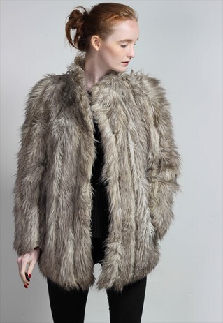 VINTAGE FAUX FUR JACKET