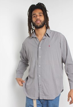 Vintage Ralph Lauren Check Shirt Grey