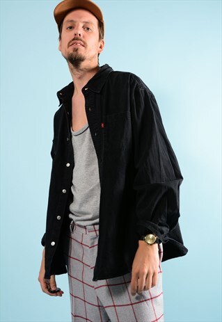 BLACK LEVI'S DENIM SHIRT