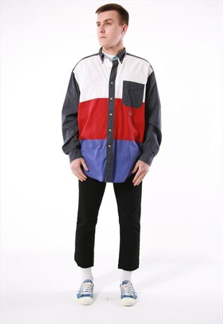 90S VINTAGE TOMMY HILFIGER OLDSCHOOL RARE SHIRT 13885