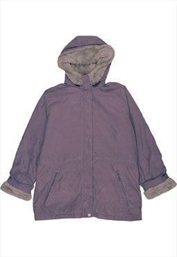 Vintage 90's Woolrich Parka Hooded Full Zip Up Purple XLarge