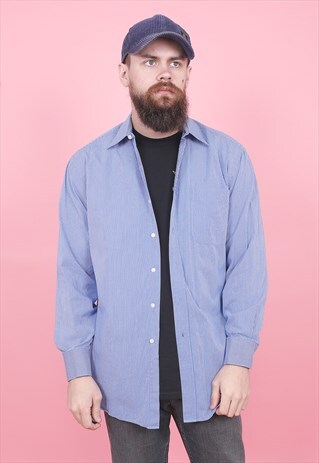 VINTAGE TOMMY HILFIGER STRIPED SHIRT /R8382