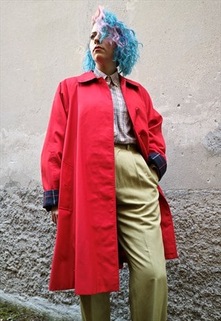 burberry red trench
