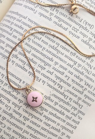 LOUIS VUITTON MINI PENDANT NECKLACE BLUSH
