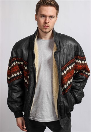 VINTAGE AZTEC SHERPA JACKET