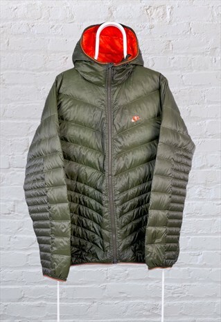 VINTAGE NIKE PUFFER JACKET GREEN LARGE