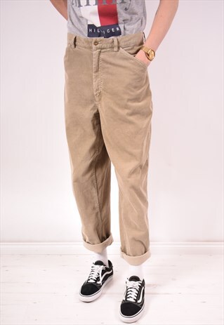 POLO RALPH LAUREN MENS VINTAGE CORDUROY TROUSERS W34 L32 90S