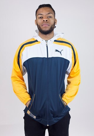 VINTAGE 90S PUMA HOODED ZIP-UP JACKET