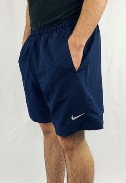 Deadstock Vintage Nike Football Shorts in Navy