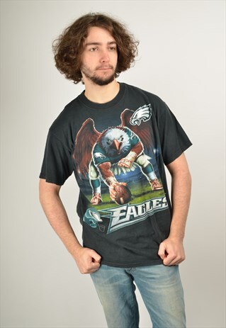VINTAGE PHILADELPHIA EAGLES GRAPHIC PRINT T-SHIRT