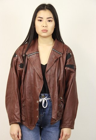 VINTAGE BROWN LEATHER JACKET