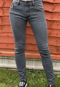 DIESEL Slim Skinny Jeans in grey colour, Ladies, Vintage.