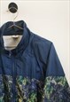 VINTAGE 80S RETRO FESTIVAL WINDBREAKER SHELL TRACKSUIT BLUE