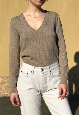 SOFT KNITTED CASHMERE BLEND SWEATER