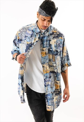 VINTAGE PATTERN SHIRT PSAW225D