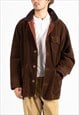 Men's Marlboro Brown Moleskine Colorful Check Lining Jacket