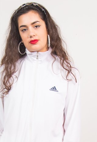 ADIDAS VINTAGE 90'S WHITE TRACKSUIT JACKET