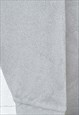 VINTAGE FLEECE 1/4 ZIP RETRO PATTERN GREY LARGE