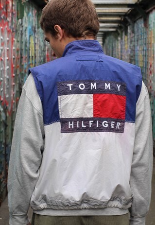RARE 90S TOMMY HILFIGER LOTUS F1 VEST GILET JACKET
