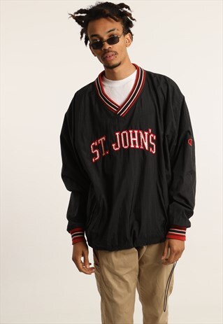VINTAGE CHAMPION COLLEGE PULLOVER WINDBREAKER JACKET