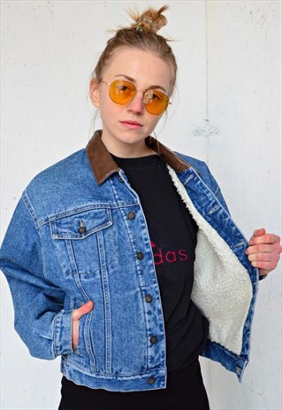 VINTAGE SHERPA DENIM JACKET