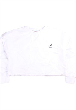 Vintage  Kangol Sweatshirt Cropped Crewneck White Large