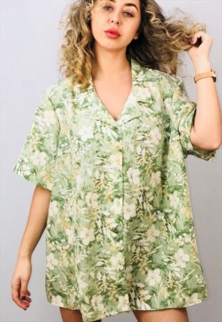 VINTAGE OVERSIZED PATTERN SHIRT