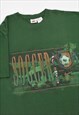 VINTAGE 90S NIKE FOOTBALL GRAPHIC T-SHIRT IN GREEN