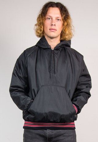 VTG 90'S COLLEGE SPORTS PIRATES QUARTER ZIP BASEBALL JACKET