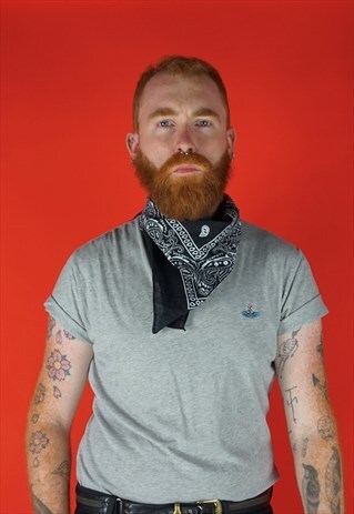 VINTAGE 1990S BLACK BANDANA