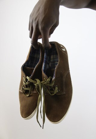 VINTAGE FRED PERRY BROWN SUEDE SHOES