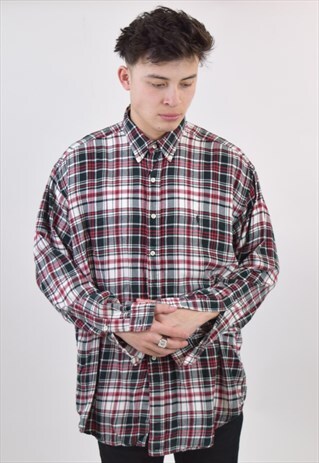 VINTAGE BLACK RED RALPH LAUREN FLANNEL SHIRT