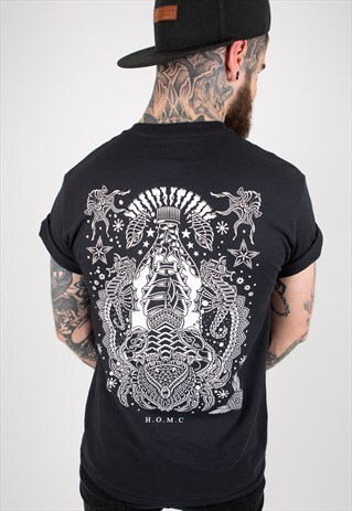 OCEAN BLACK T-SHIRT