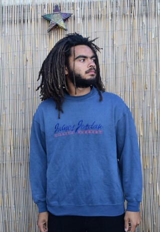 VINTAGE BLUE 80'S JUMPER